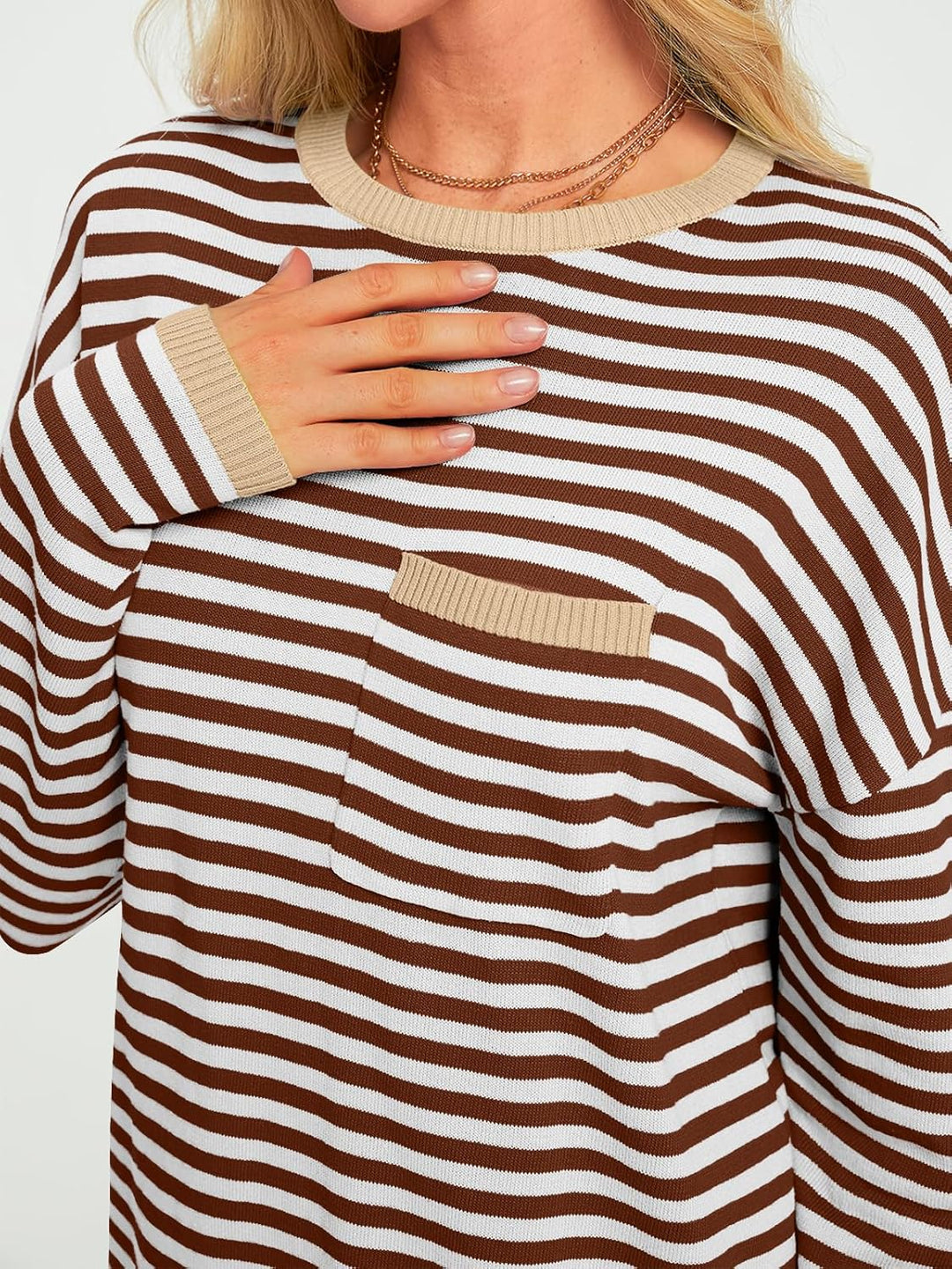 Cierra – Striped Long-Sleeve Casual Top for Women