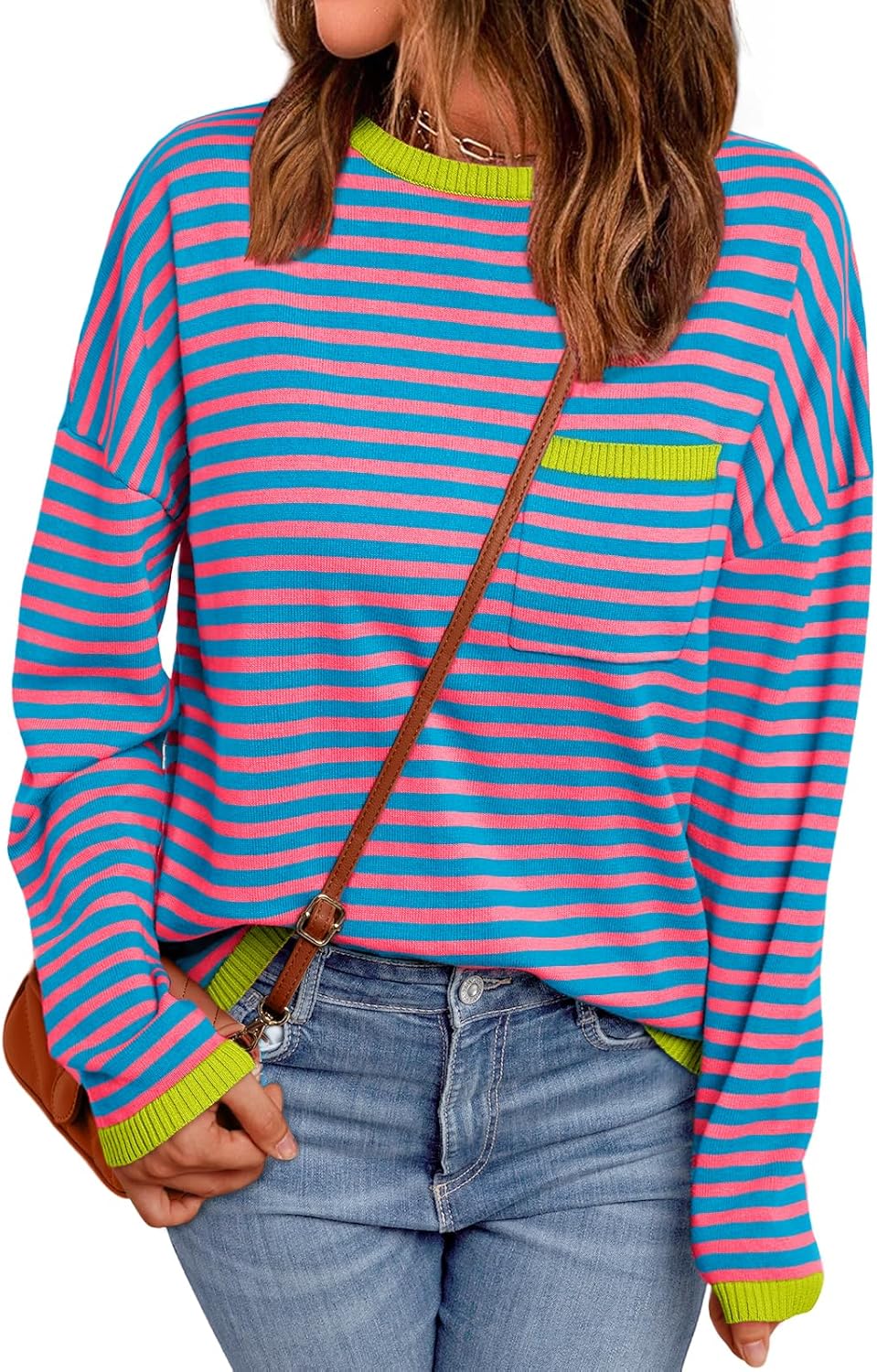 Cierra – Striped Long-Sleeve Casual Top for Women
