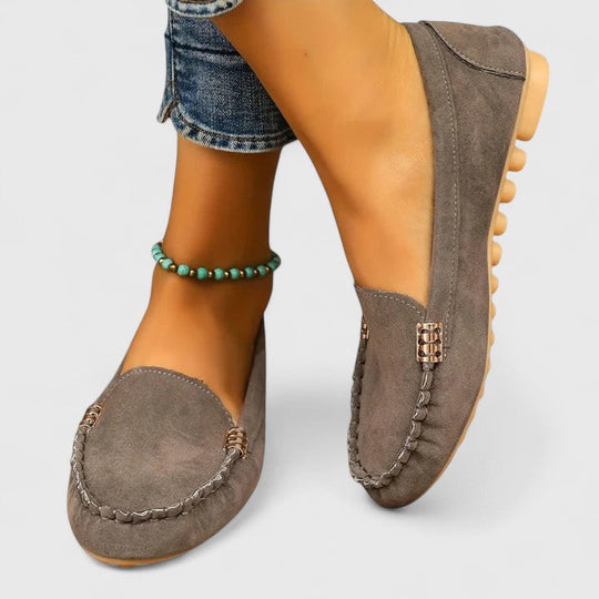 Alvanna – Soft Suede Moccasin Loafers for Women