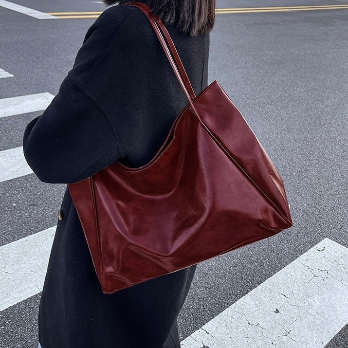 Fairuza – Oversized Leather Tote Bag for Women