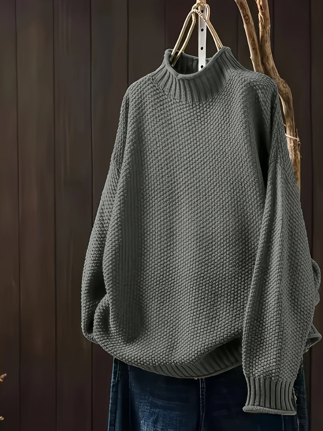 Magdalene – Chunky Knit Turtleneck Sweater for Women