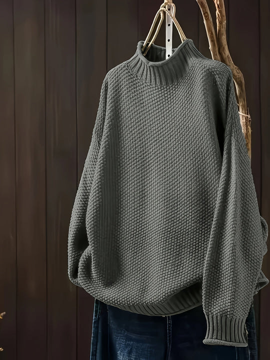 Magdalene – Chunky Knit Turtleneck Sweater for Women