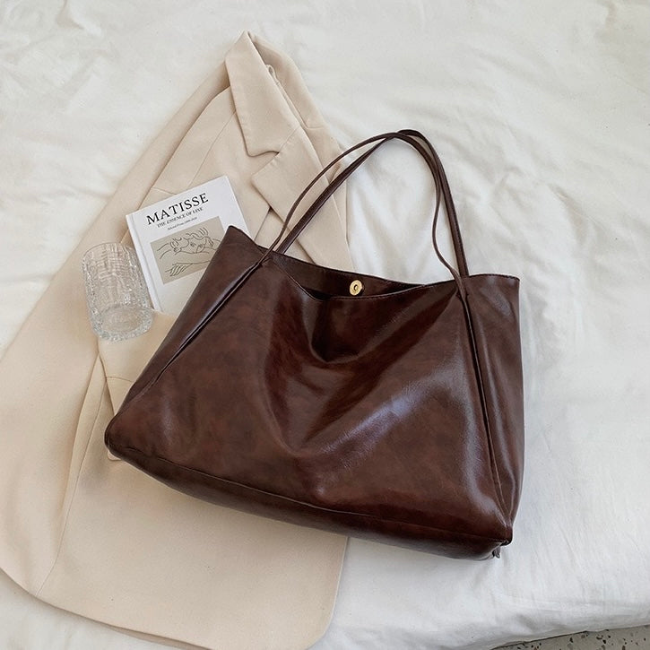 Fairuza – Oversized Leather Tote Bag for Women