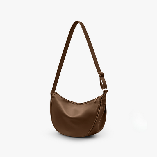 Theda – Crescent Leather Shoulder Bag for Women