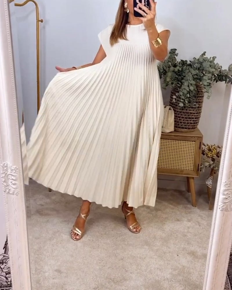 Morgan – Sleeveless Pleated Maxi Dress