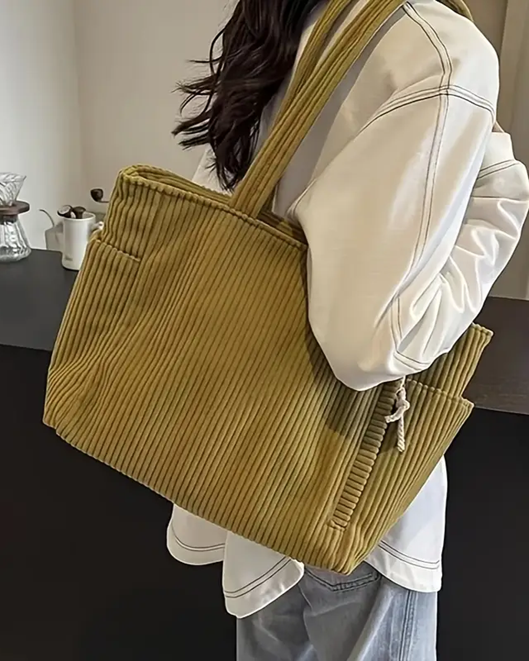 Rosina – Corduroy Tote Bag for Women