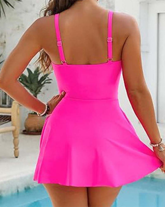Glennis – Wrap-Front Swimdress with Side Tie for Women