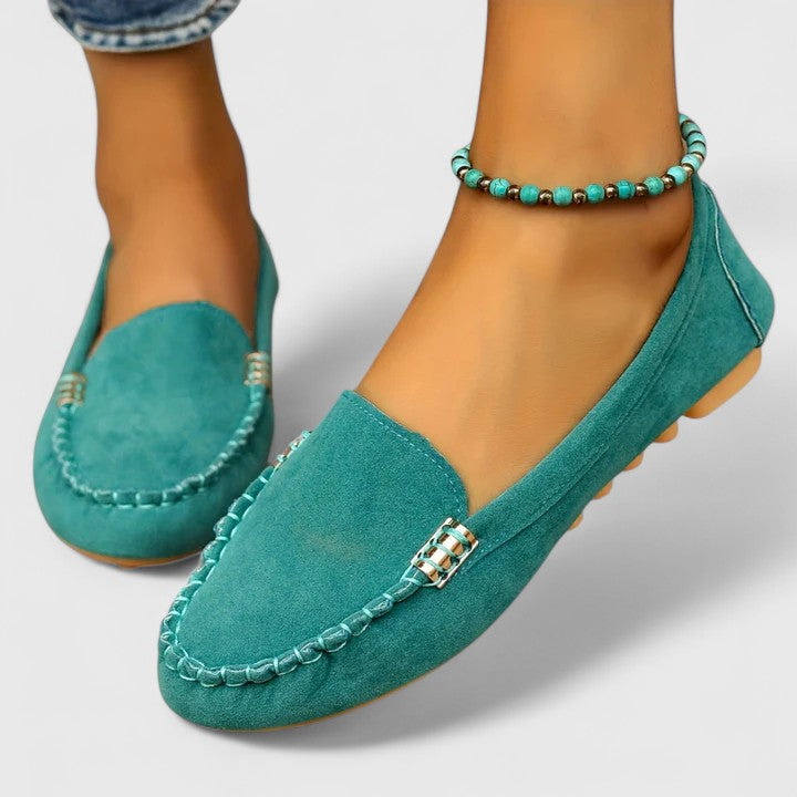 Alvanna – Soft Suede Moccasin Loafers for Women