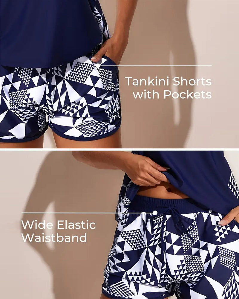 Nikola – Geometric Tank Lounge Set for Women