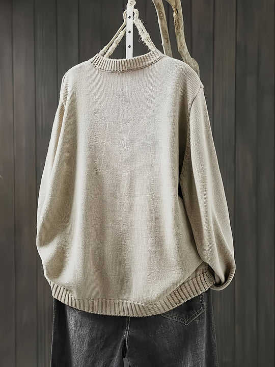 Janiyah – Button-Detail Knit Cardigan for Women