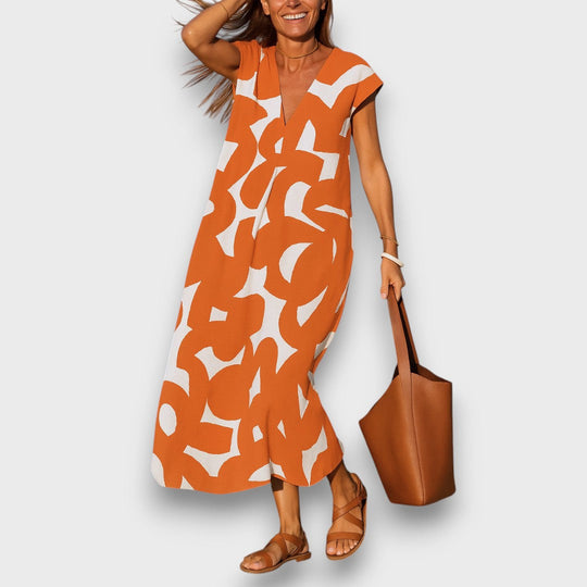 Linae – Airy Dress with V-Neck