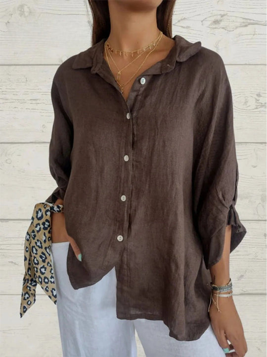 Stephanie – Relaxed Fit Linen Shirt