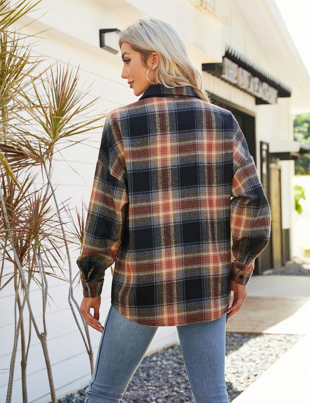 Taryn – Casual Plaid Button-Up Shirt for Women