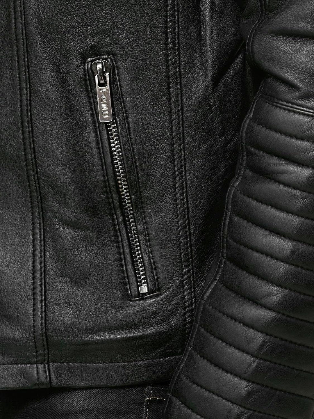 Enzo – Classic Faux Leather Biker Jacket for Men