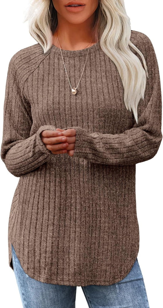Jillian – Cozy Long-Sleeve Knit Top for Women