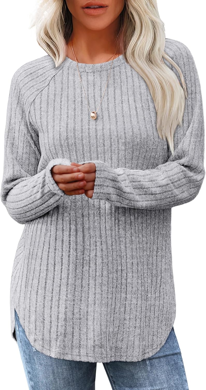Jillian – Cozy Long-Sleeve Knit Top for Women
