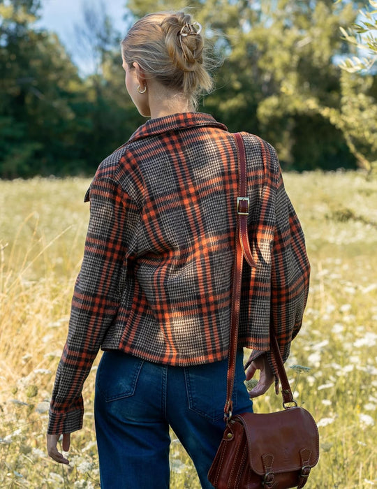Danica – Plaid Button-Up Shacket for Women