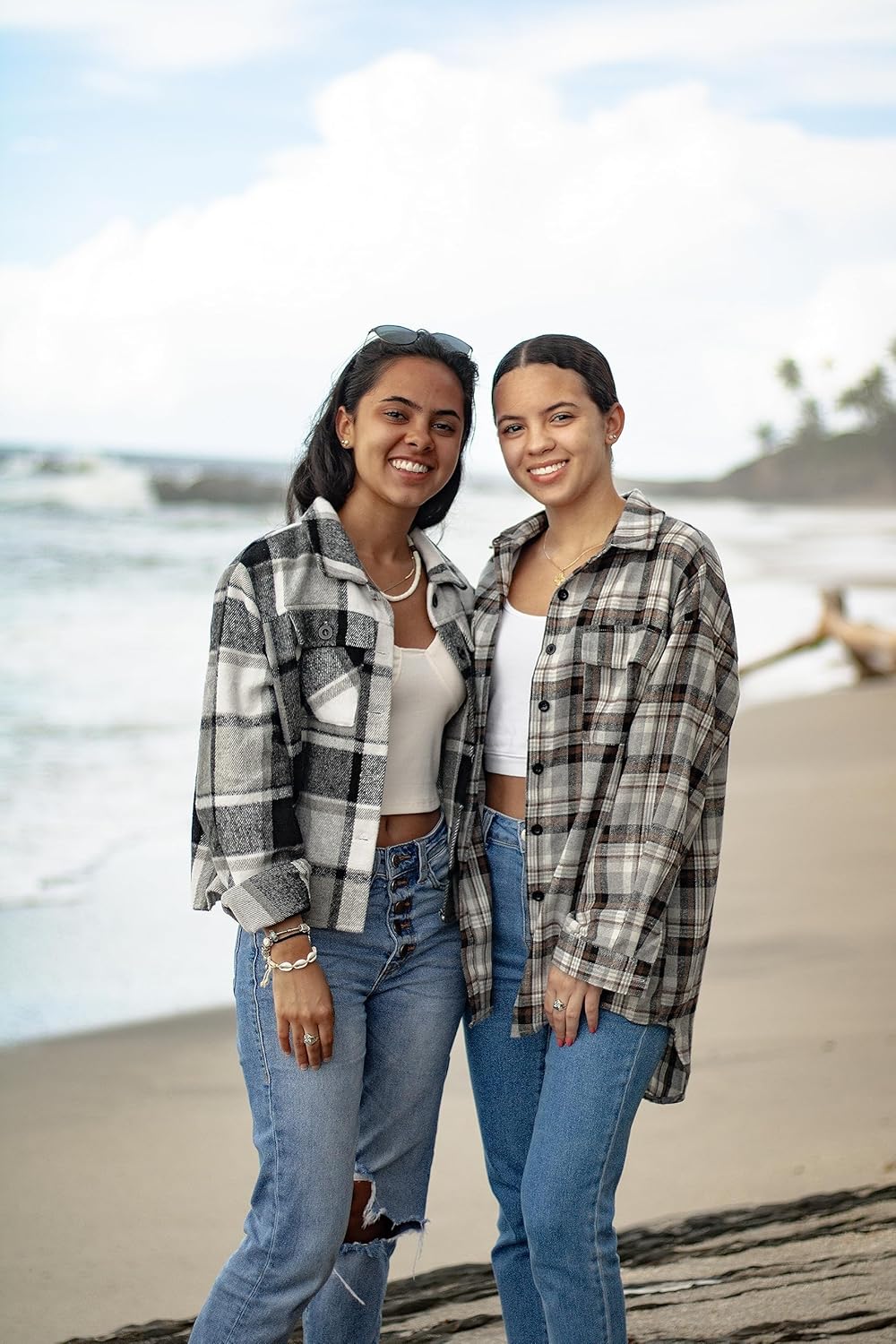 Danica – Plaid Button-Up Shacket for Women