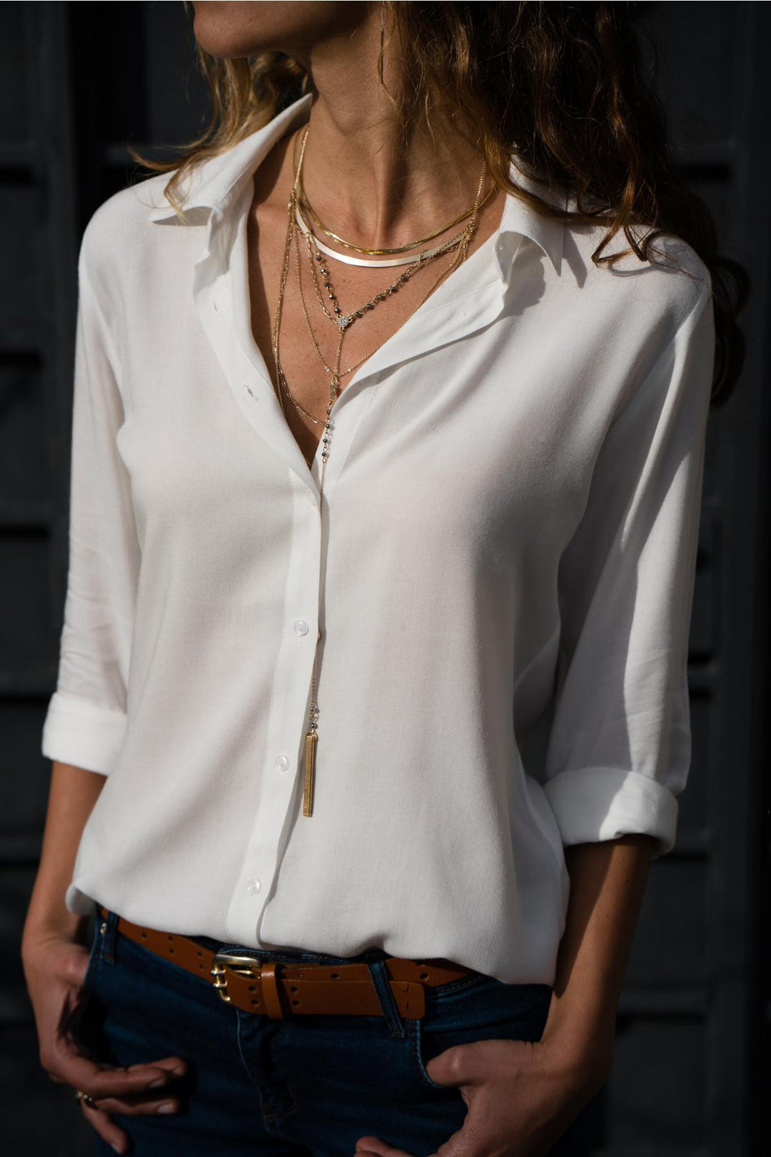 Sofia – V-neck blouse