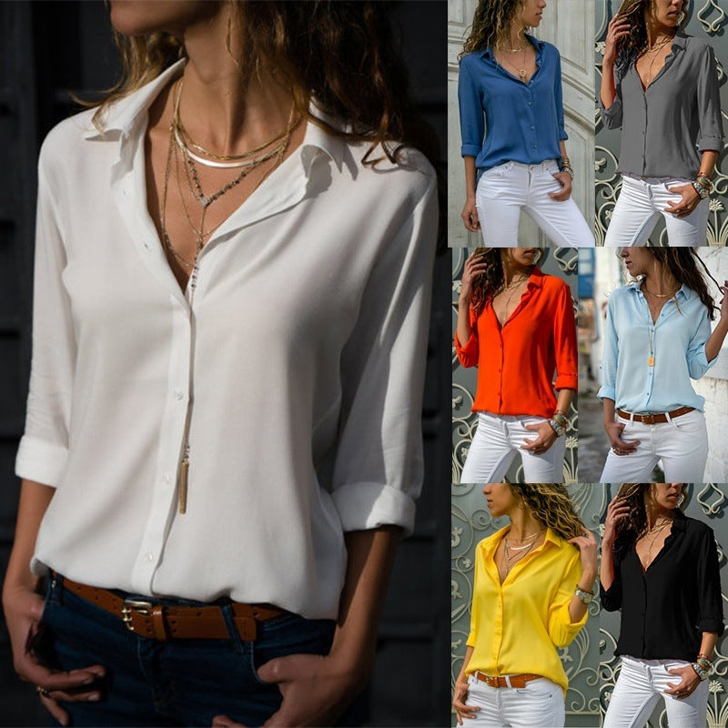 Sofia – V-neck blouse