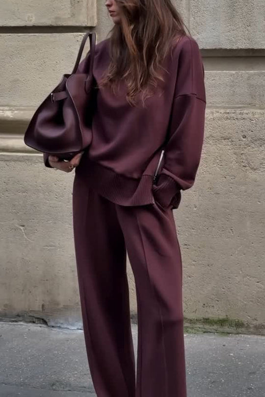 Quincy – Luxe Relaxed Two-Piece Set for Women