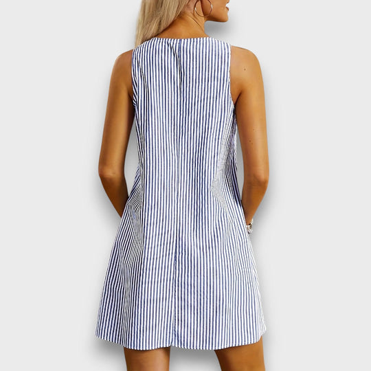 Mariva – Striped Summer Dress with Pockets