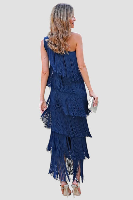 Danai – Fringe Midi Dress for Women