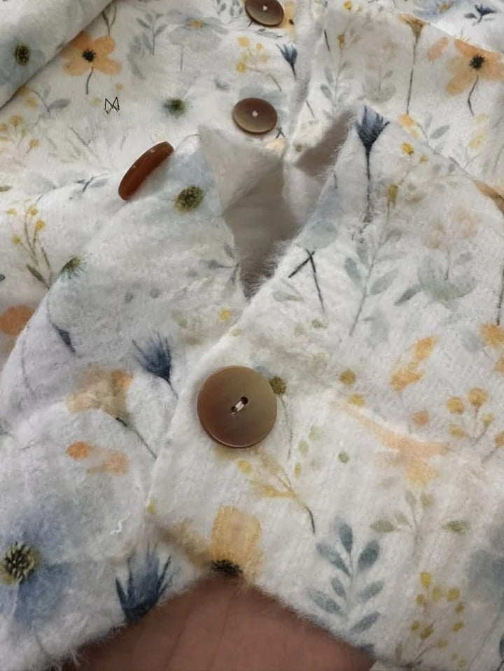 Orvienne – Daisy Print Button Cardigan
