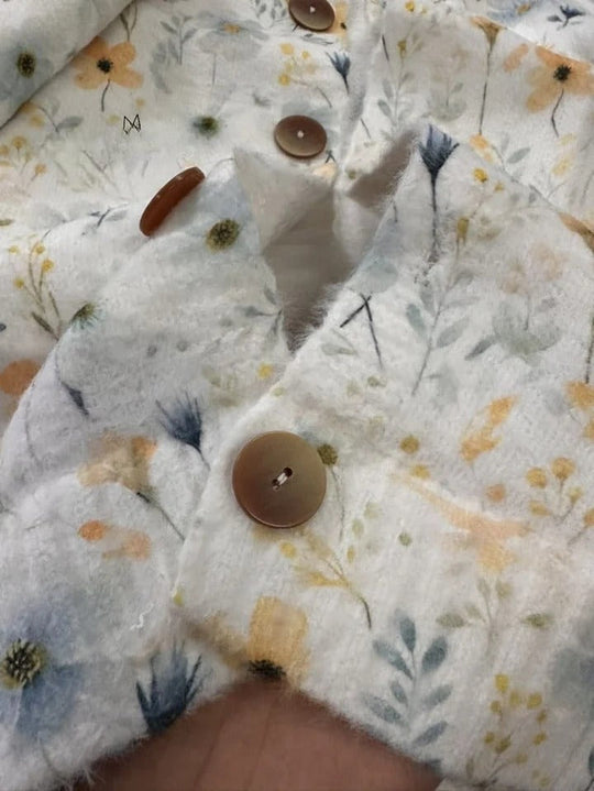 Orvienne – Daisy Print Button Cardigan
