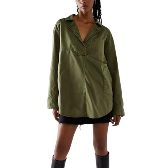 Claudine – Oversized Corduroy Shirt for Women