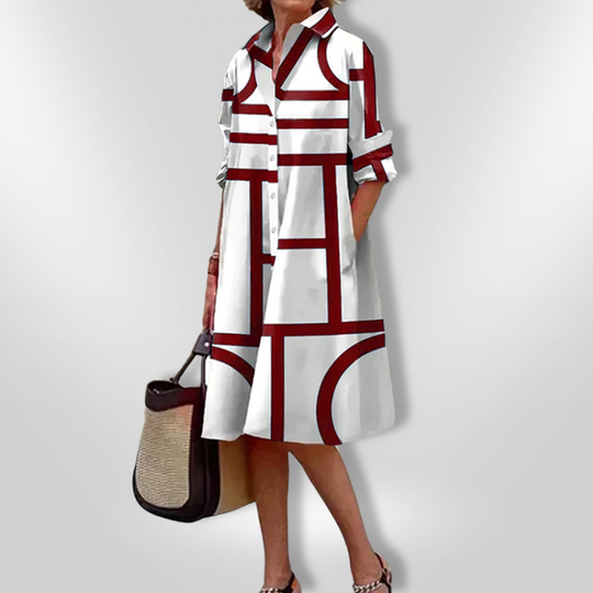 Celestine | Refined Tie-Waist Midi Dress