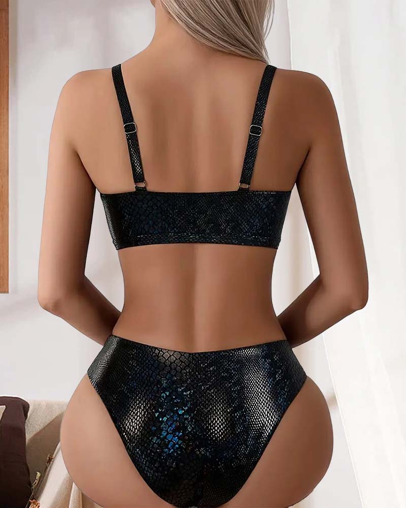 Zeva – Iridescent Knot Bikini Set