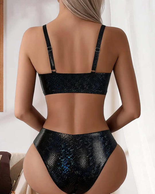 Zeva – Iridescent Knot Bikini Set