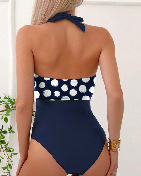 Antonina – Retro Dot One-Piece for Women