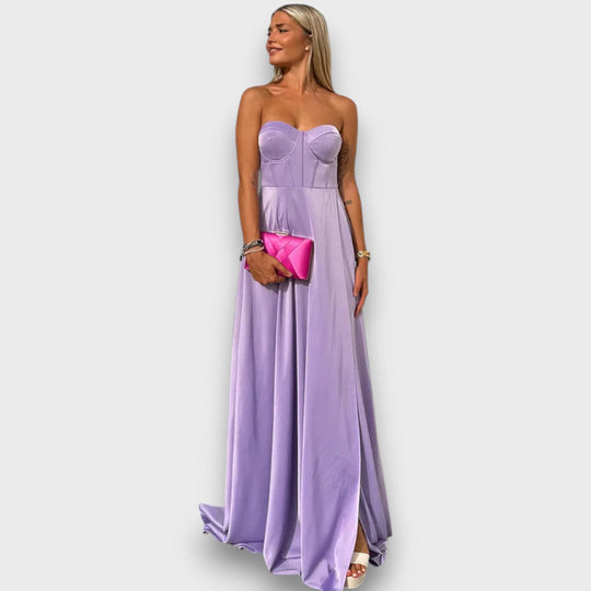 Victoria – Off-the-Shoulder Evening Dress with Back Lacing