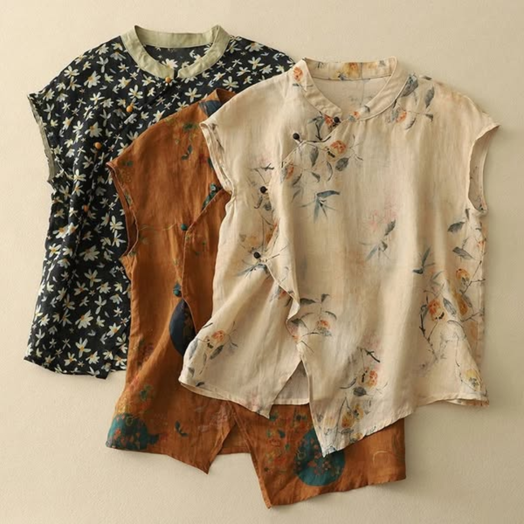 Marga - Linen Ease Top