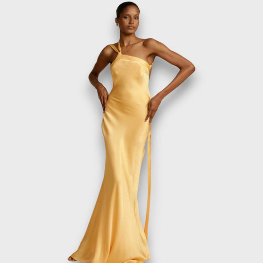 Muriel – Satin dress in maxi length