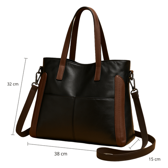 Aaliyah – Classic Leather Tote Bag for Women