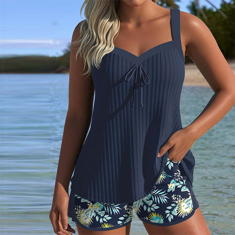 Palmira – Breezy Tank & Tropical Shorts Set