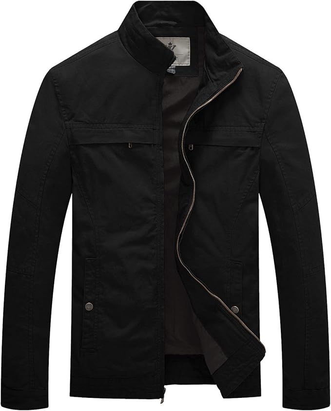 Victor – Classic Stand Collar Cotton Jacket for Men