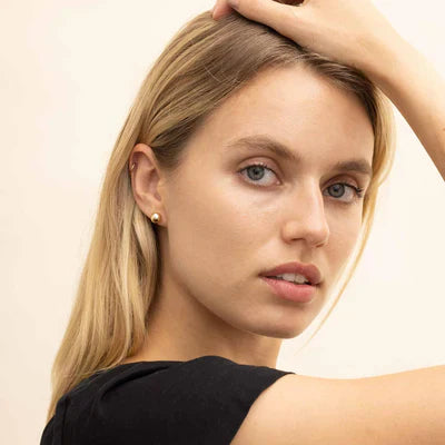 Schuyler – Classic Gold Ball Stud Earrings