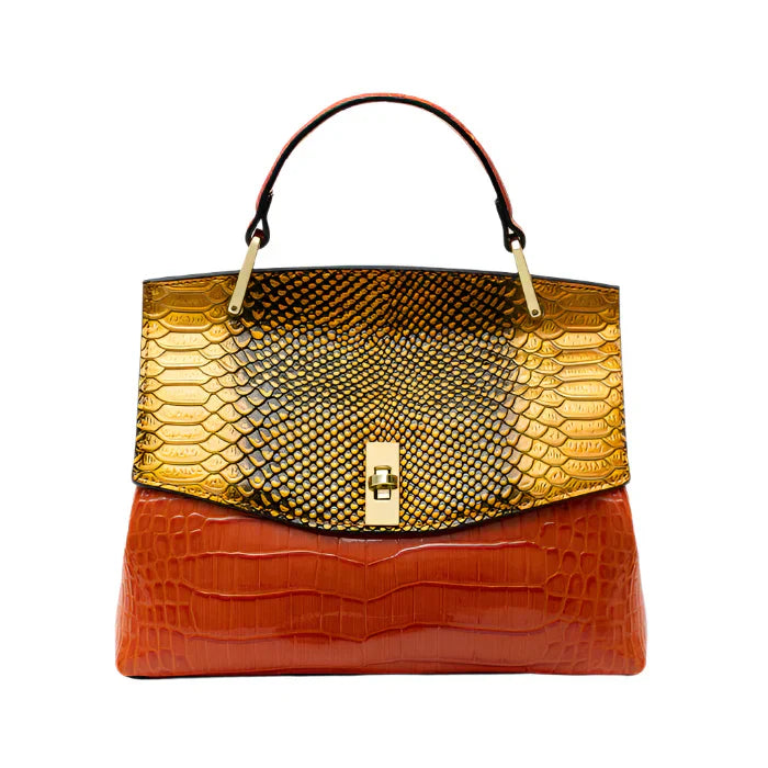 Alaia – Luxury Crocodile-Embossed Leather Handbag for Women