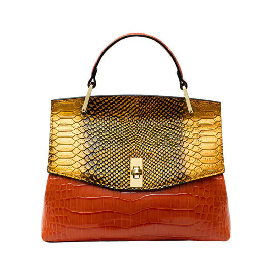 Alaia – Luxury Crocodile-Embossed Leather Handbag for Women