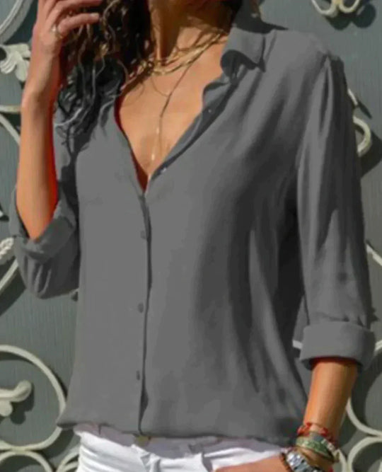 Margarida – Flow Silhouette Button-Up Blouse for Women