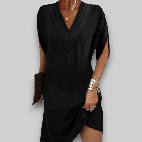 Nielsine - VioraFlow V-Neck Day Dress