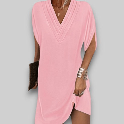 Nielsine - VioraFlow V-Neck Day Dress