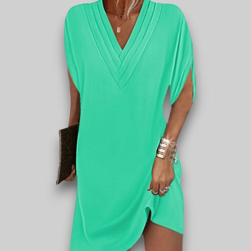 Nielsine - VioraFlow V-Neck Day Dress