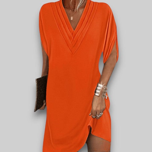Nielsine - VioraFlow V-Neck Day Dress
