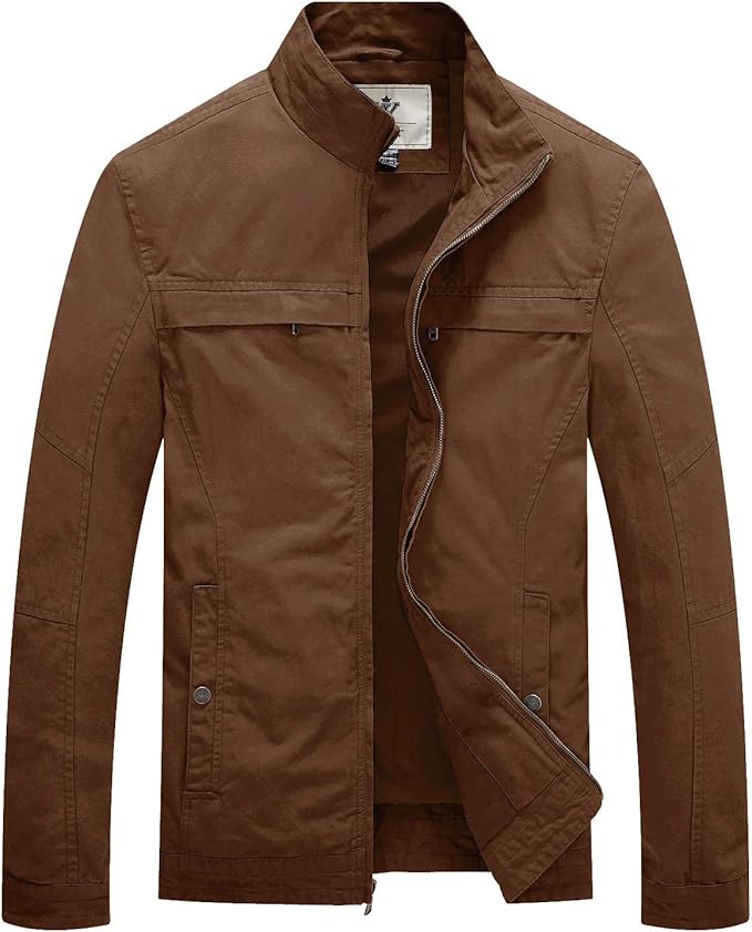 Victor – Classic Stand Collar Cotton Jacket for Men