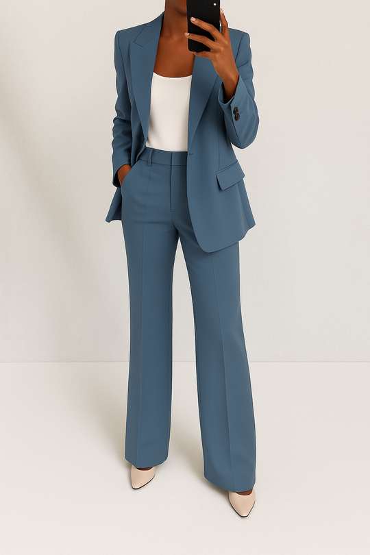 Vivianne | Tailored Double-Breasted Pantsuit